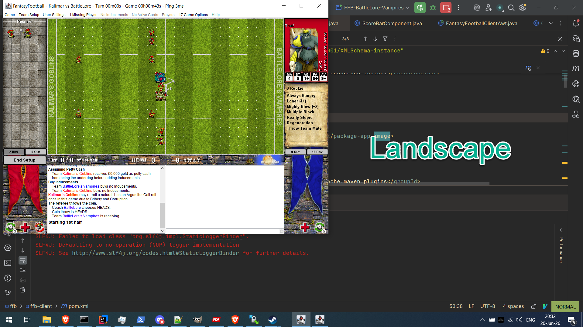 Screenshot of landscape mode on 1920x1080 display resolution.