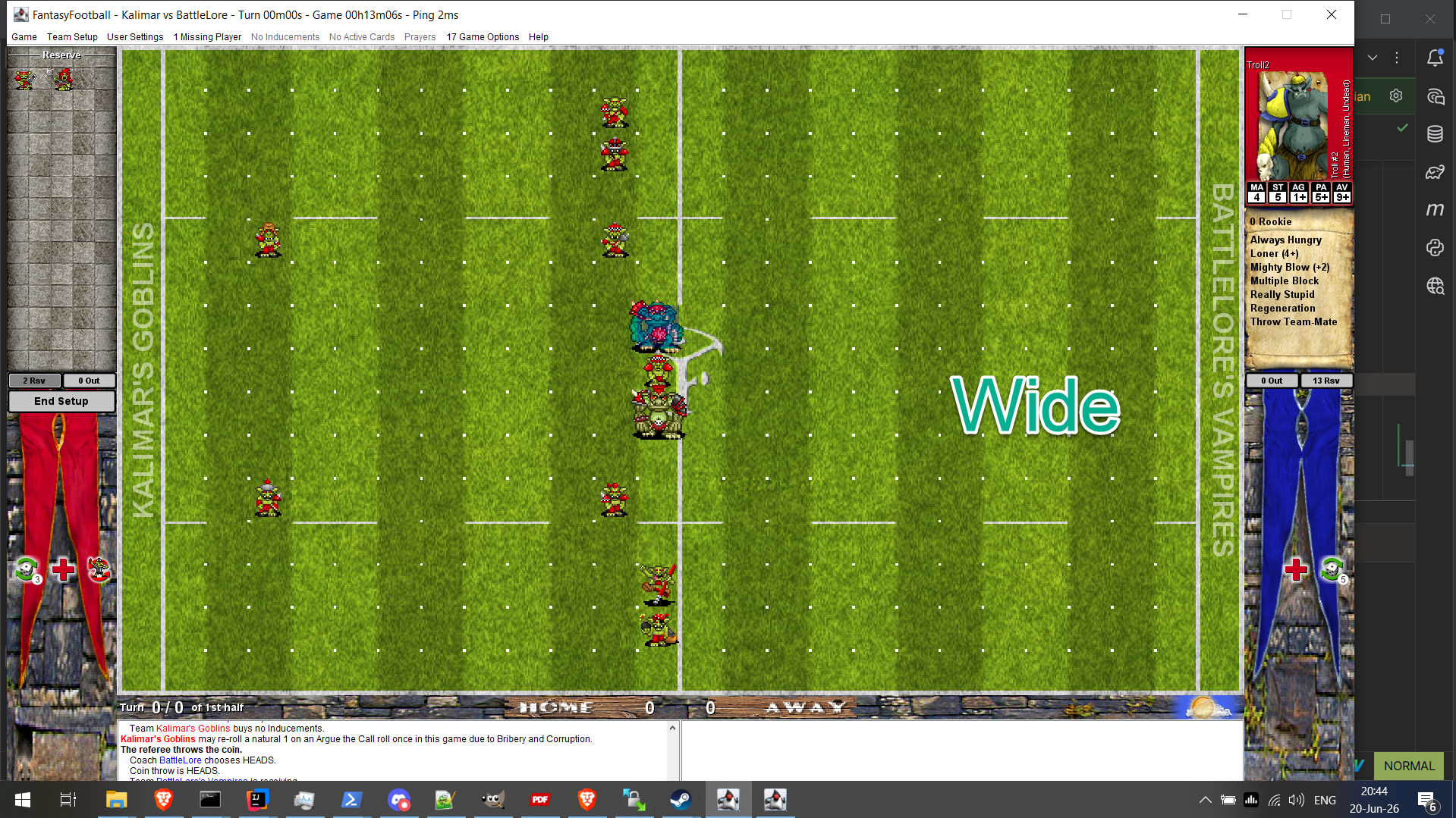 Screenshot of wide mode on 1920x1080 display resolution.