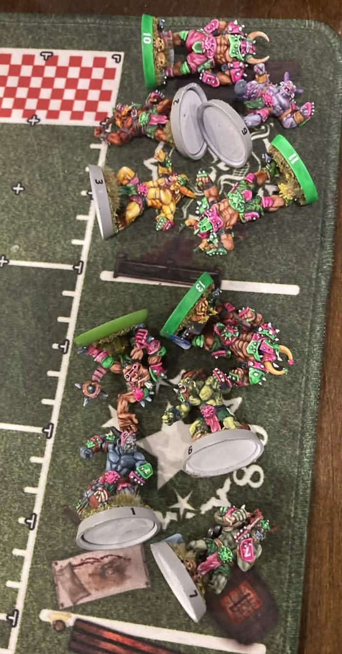 Picture of table in preparation for the game 2.